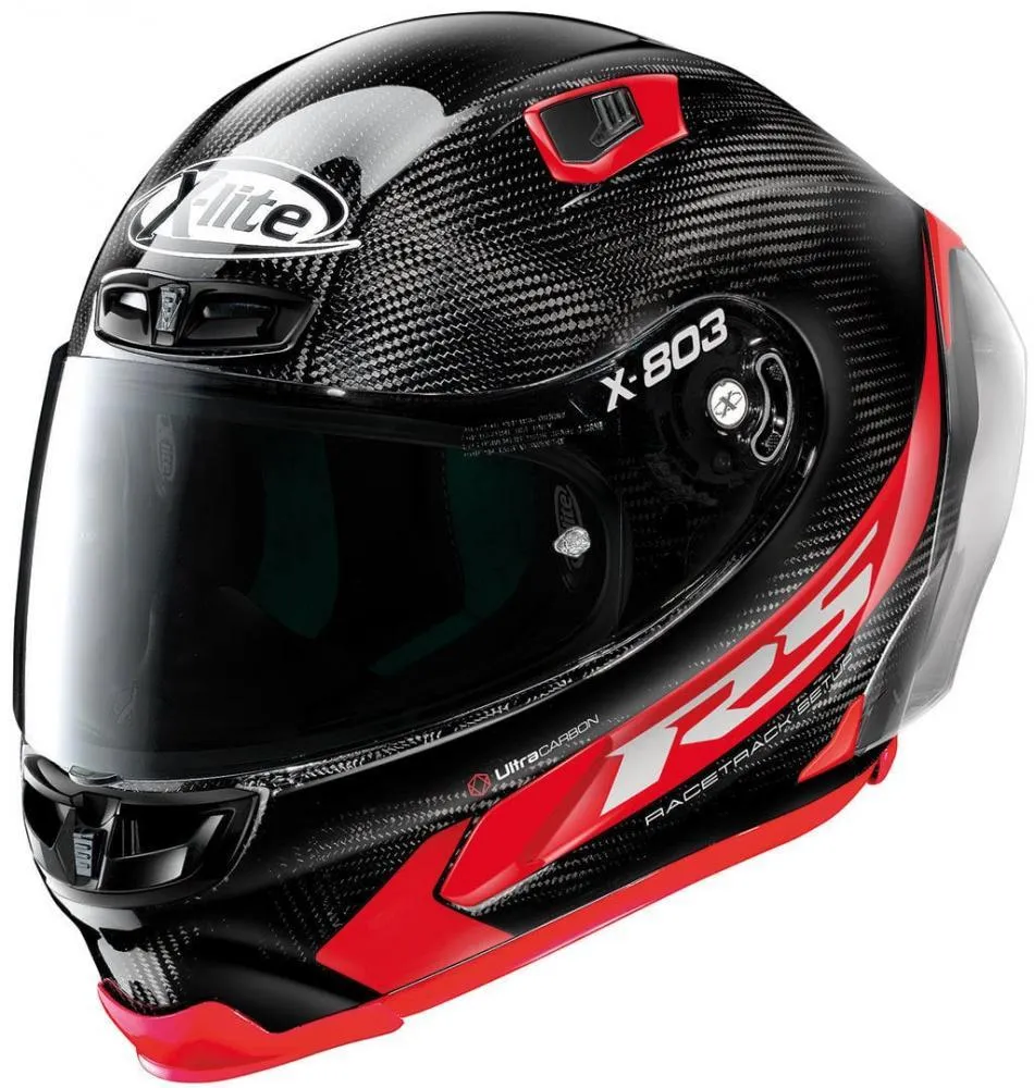 Шолом X-Lite X-803 RS Ultra Carbon Black-Red купити в Києві